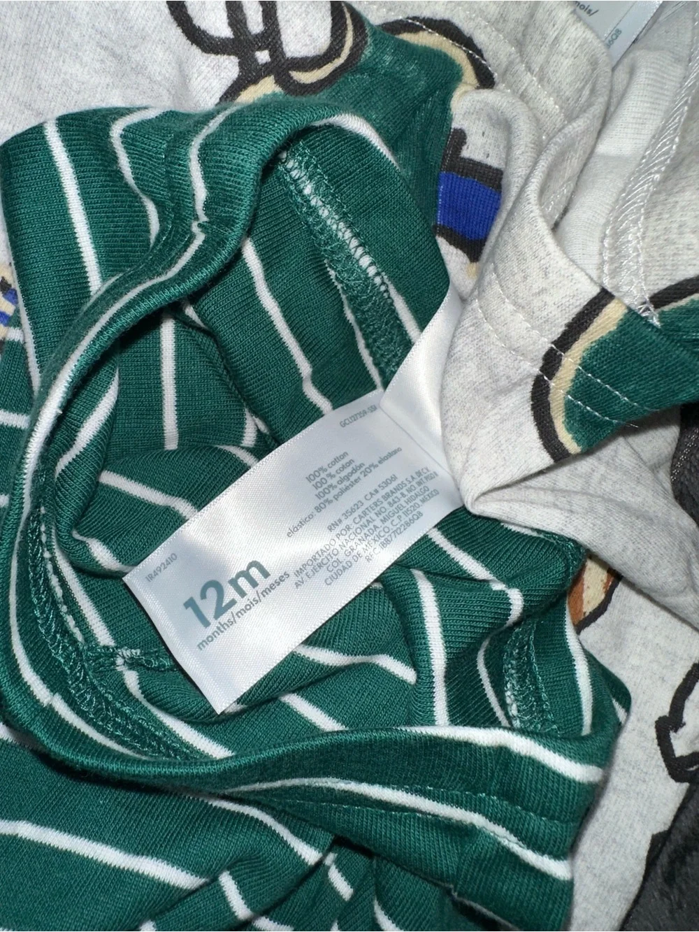 Carters baby boy football pajamas
